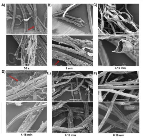 A one‑step process to produce high‑crystallinity cellulose microfibrils from microwave irradiation of natural fiber waste